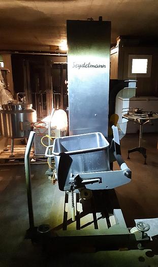 Used Seydelmann Stainless steel container tipper