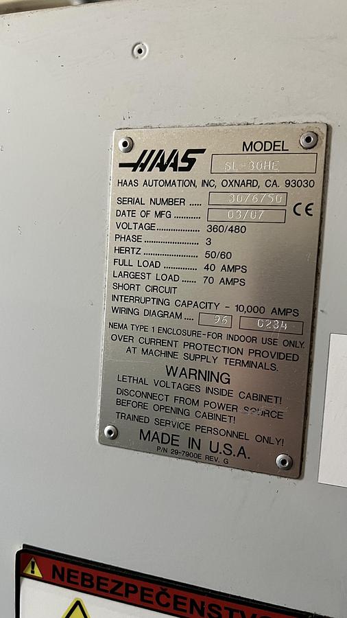 Used 2007 Haas SL-30