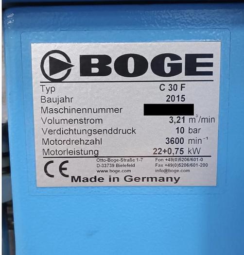 Used 2015 BOGE C 30 F