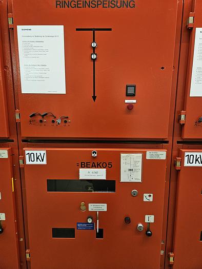 Used 1993 Siemens 88J20  10 kV Switchgear