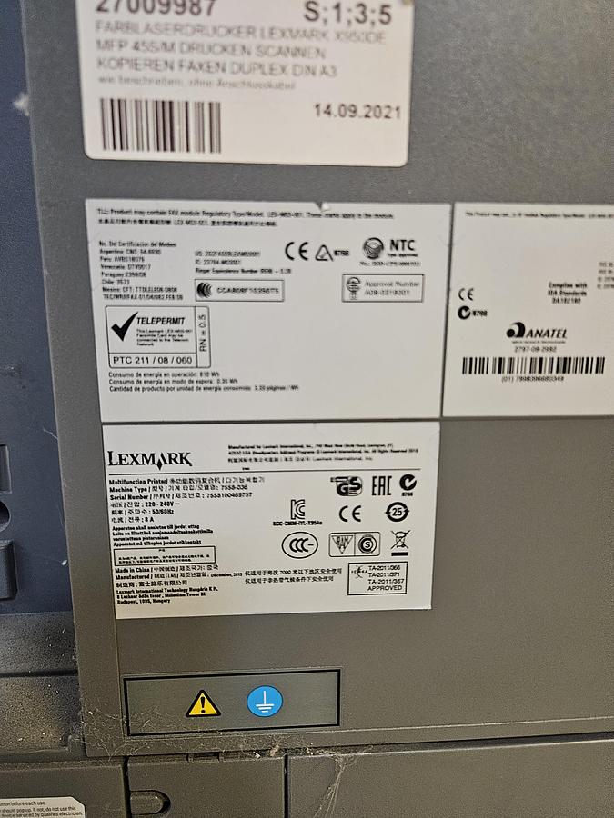 Used 2012 Agfa Anapurna + OCE arizona + printing machines package