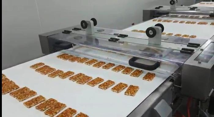 Used Sollich automatic line for granola bars