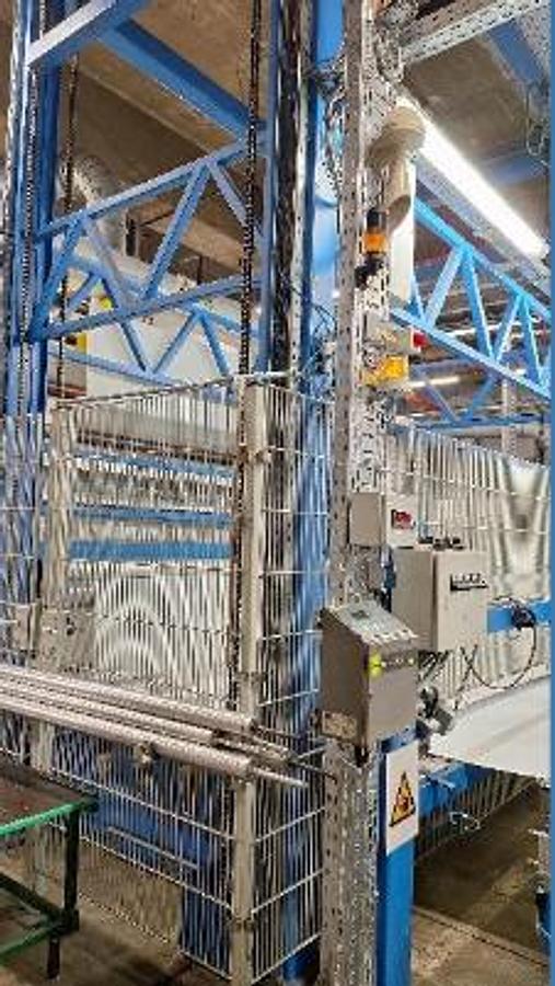 Used - Complete Used Nonwoven Production Plant for Sale - Needlepunch Line with Fiber Opening, Carding, Lapping, Needling and Winding