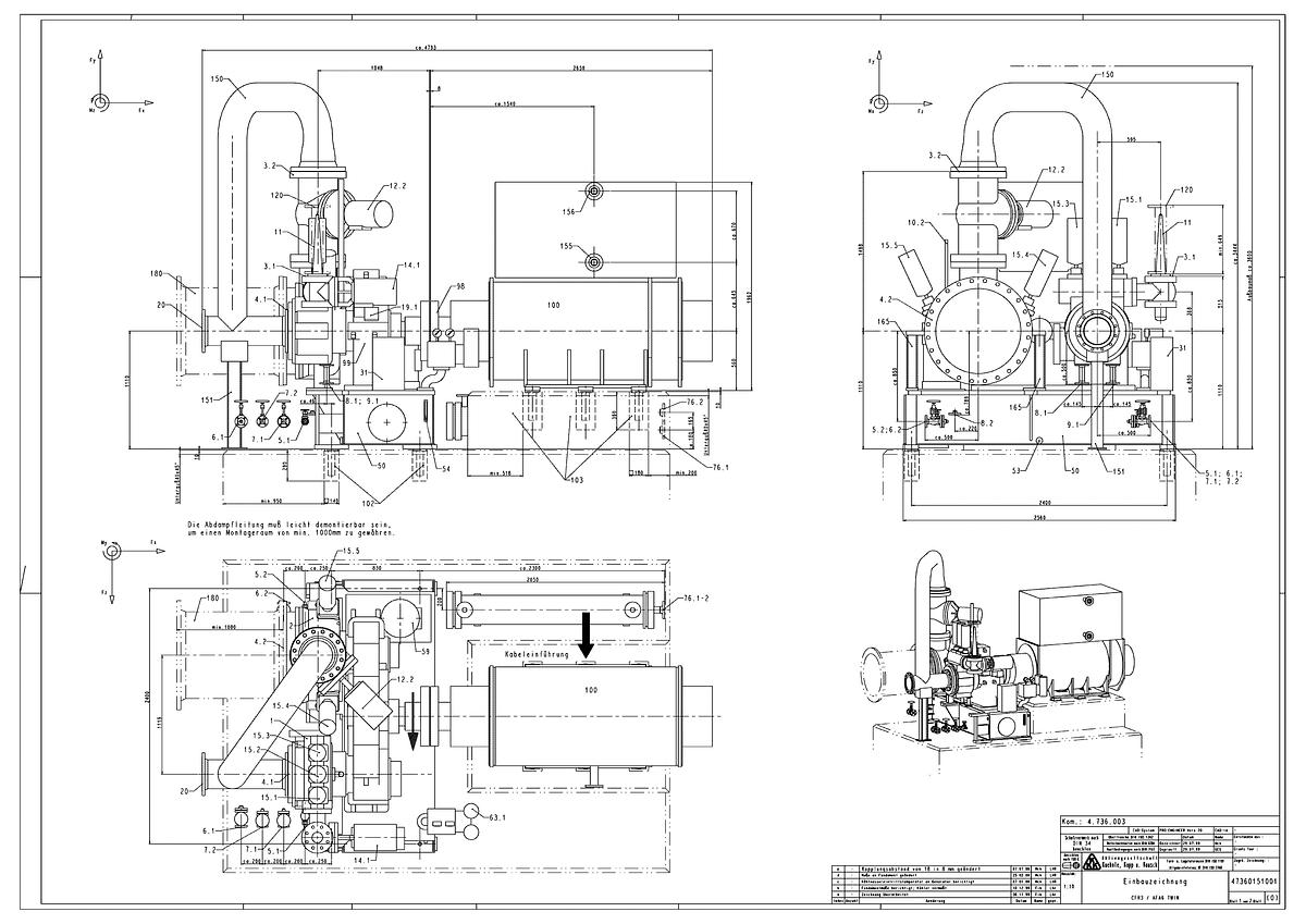 Used Steam Turbine 3,5 MW