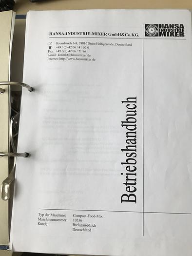 Used Hansa Compact-Food-Mixer