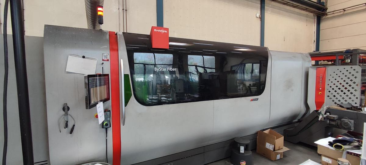Used 2021 Bystronic ByStar Fiber 3015 8000 W fiber laser incl. ByTrans 3015 Extended