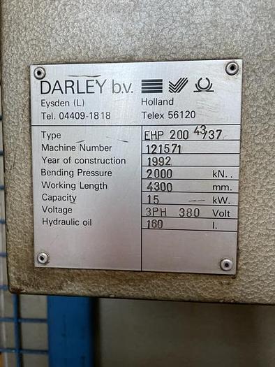 Used 1992 Darley EHP 200 43/37