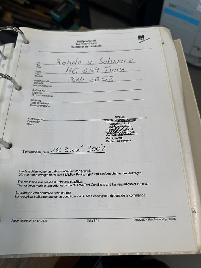 Used 2007 Stama MC 334