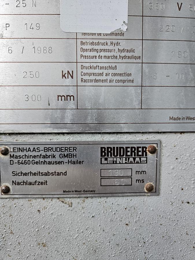 Used 1988 Bruderer DWP R07 25N