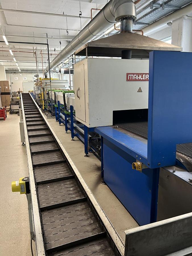Used Mahler Continuous Furnace with Güntner Cooler