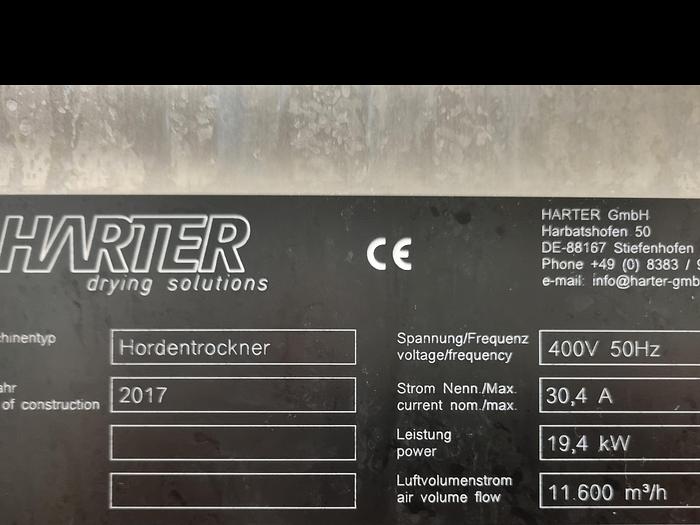 Used 2017 Harter Hordentrockner