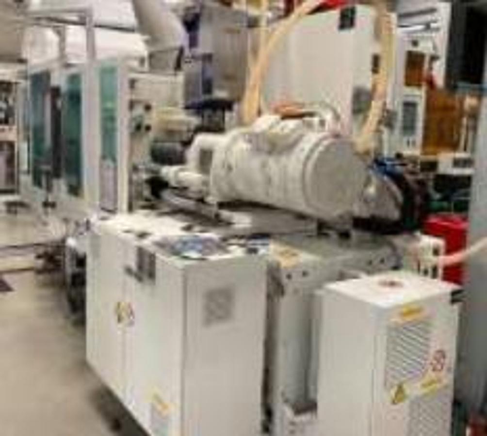 Used 2016 Krauss Maffei 80-180 CX with Yaskawa-Robot MH24 / DX 200 handling and peripherals