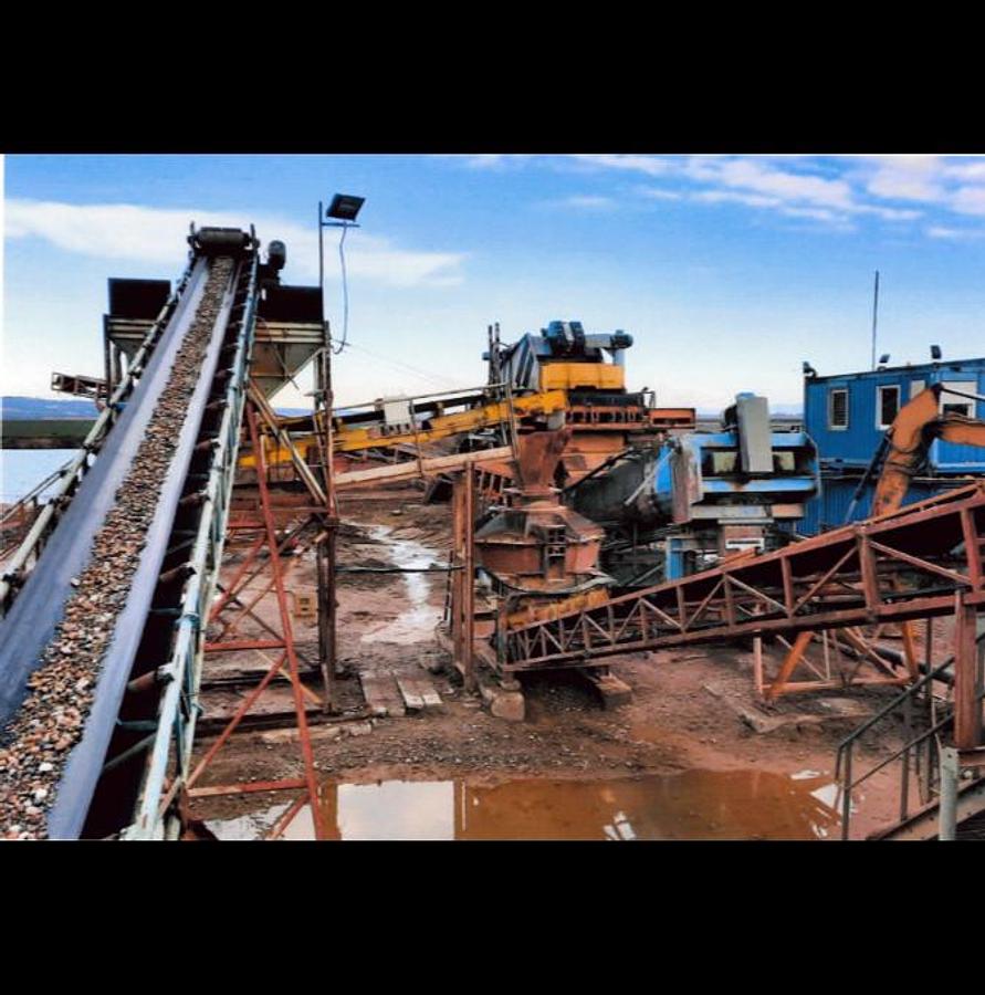 Used Used Semi-Mobile Sand and Gravel Processing Plant 