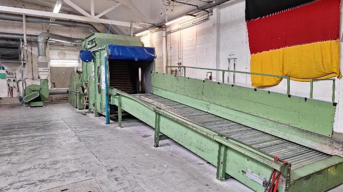 Used - Complete Used Nonwoven Production Plant for Sale - Needlepunch Line with Fiber Opening, Carding, Lapping, Needling and Winding