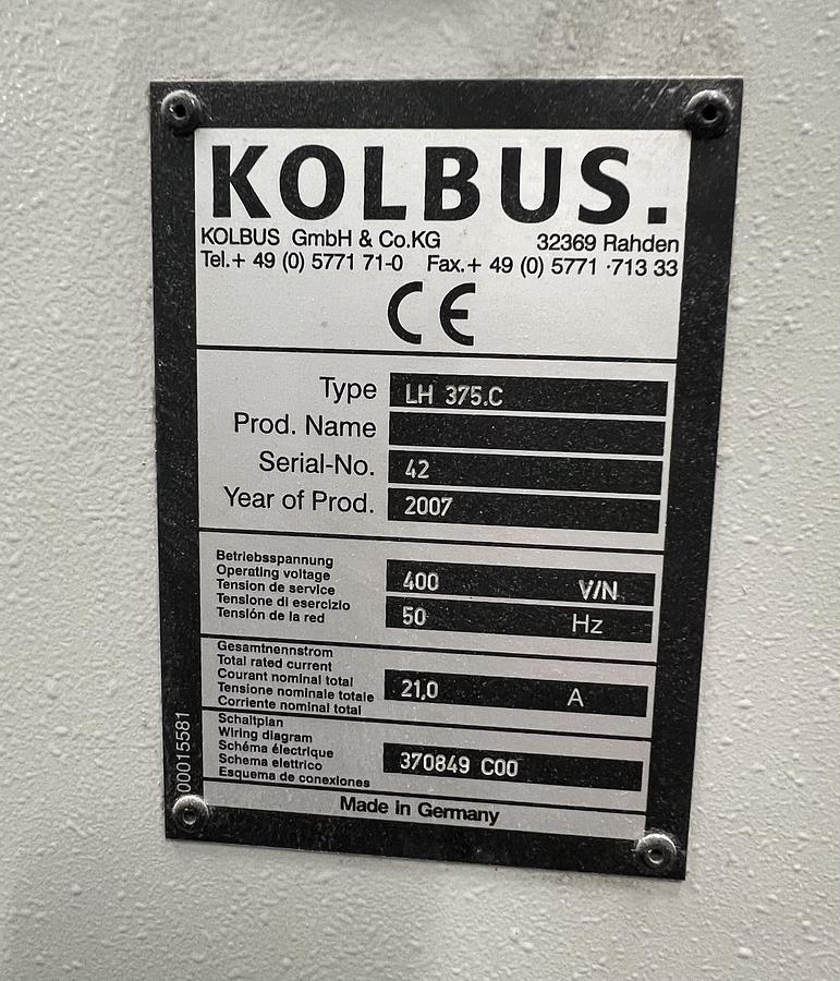 Used 2007 Kolbus KM 411.C