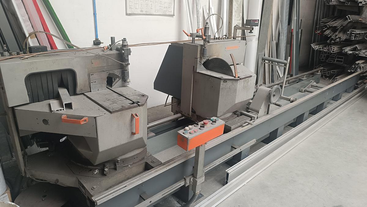 Used 1992 Elumatec DG 104 Double Mitre Saw