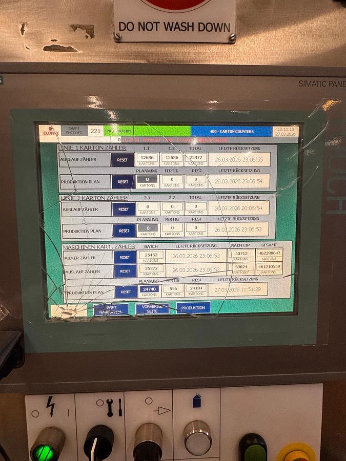 Used Elopak Carton Filling and Packing Line