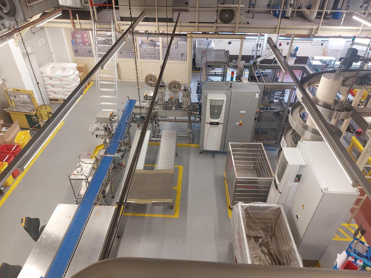 Used - CMB 600 Shrink Wrapping Machine and StraPack RQ-8X Automatic Strapping Machine for Sale