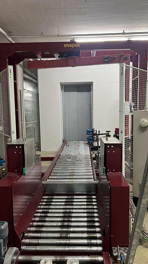 Used fully automatic rotary arm pallet wrapping machine