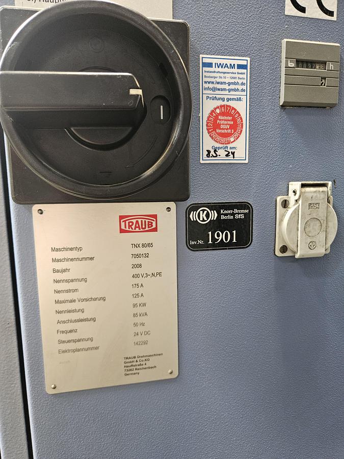Used 2008 TRAUB TNX 80/65