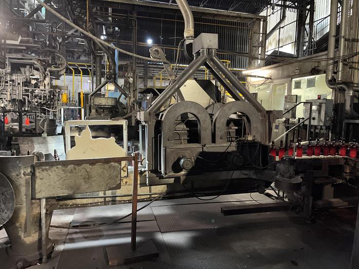 Used EMHART IS10 - EF 5 1/2 '' DG RH Hotend glass production line