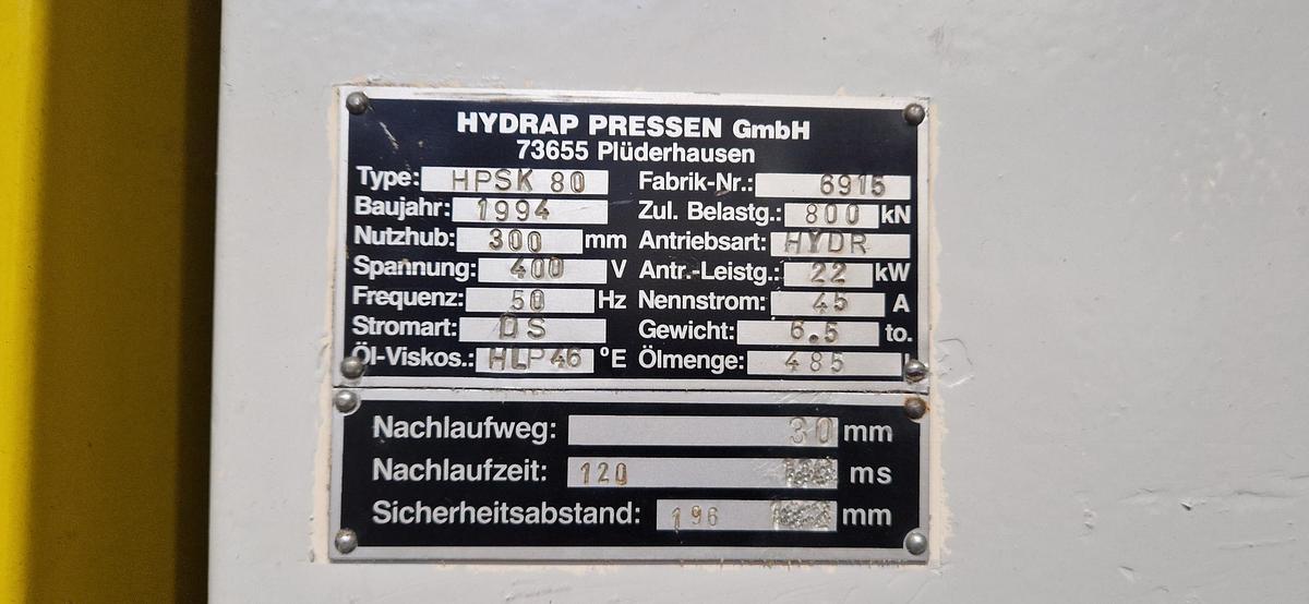 Used 1994  Hydrap  HPSK 80