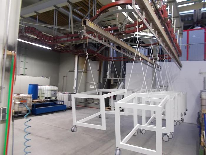 Used Leutenegger and Frei Complete powder coating line