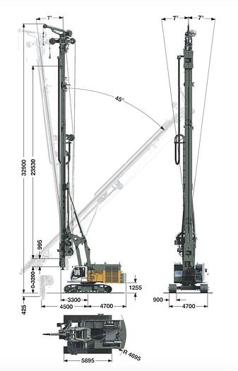 Used 2017 Liebherr LRB 355XL with BAT410 power head