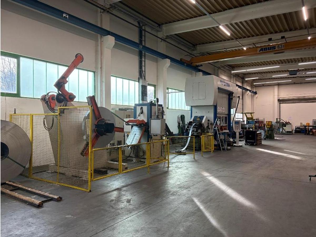 Used Used Raster RNL 200/2000 200-Tonne Eccentric Press with ARKU Coil Line 