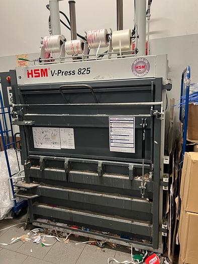 Used HSM V-Press 825 vertical baling press