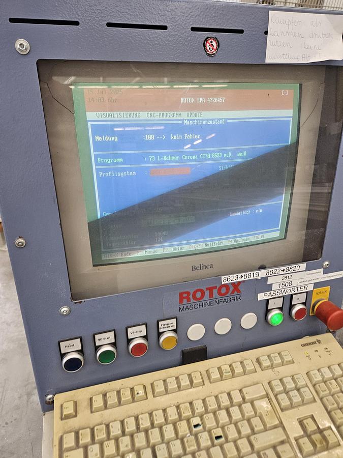 Used Schüco Production line for PVC/plastic windows