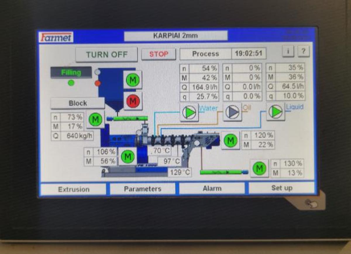 Used Feed & Oil Processing Line – Industrial Extruders, Coolers, Mixers, Packaging