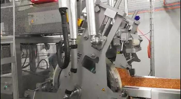 Used Sollich automatic line for granola bars