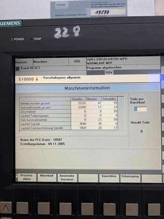 Used 2005 Starrag CWK 400D