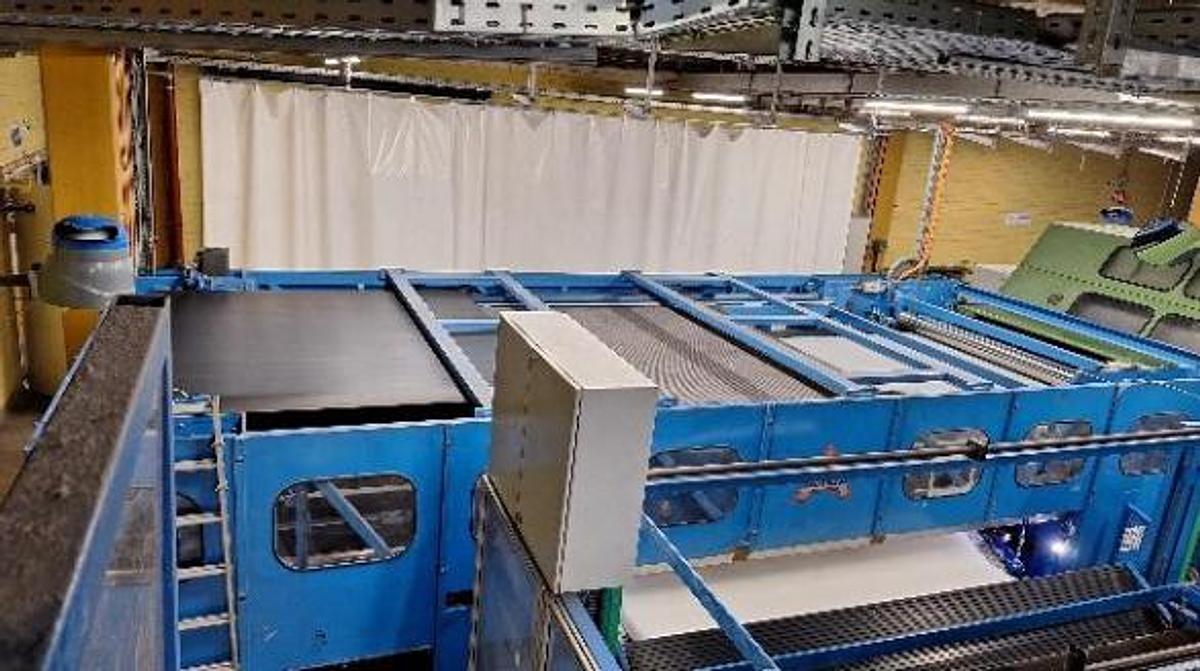 Used - Complete Used Nonwoven Production Plant for Sale - Needlepunch Line with Fiber Opening, Carding, Lapping, Needling and Winding