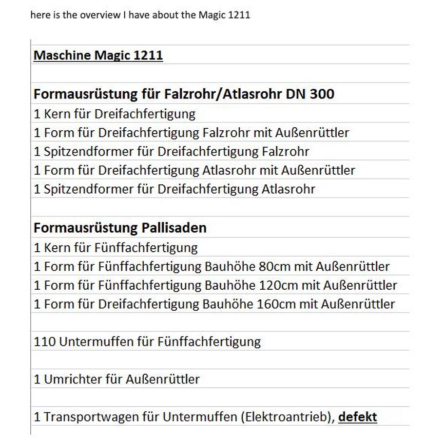 Used 1984 Schlüsselbauer Magic 1211