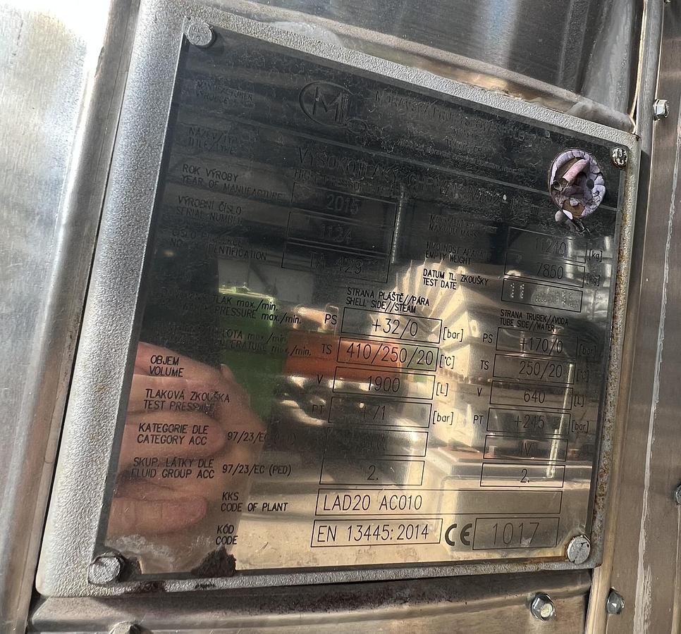 Used Škoda Steam Turbine