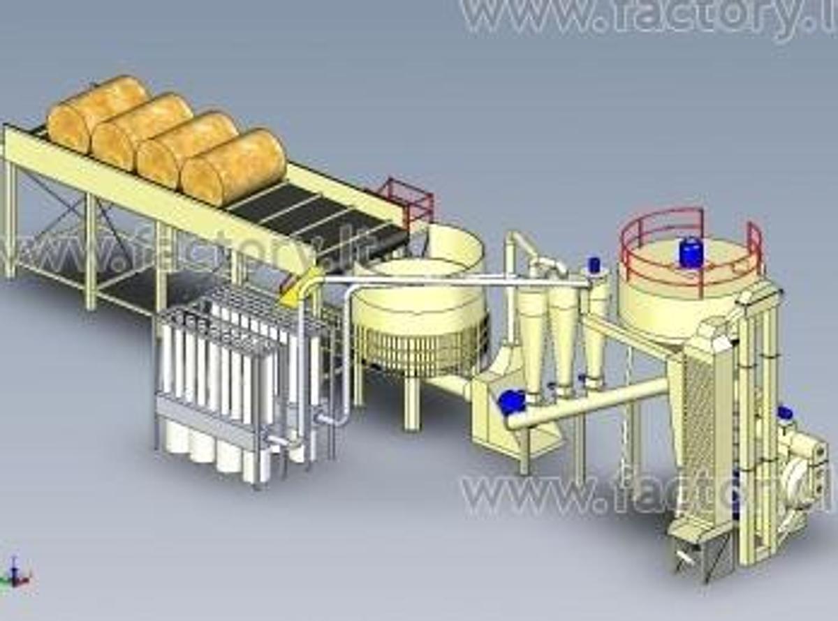 Used GM 1.5 Complete Pellet Production Line for Agricultural Raw Materials