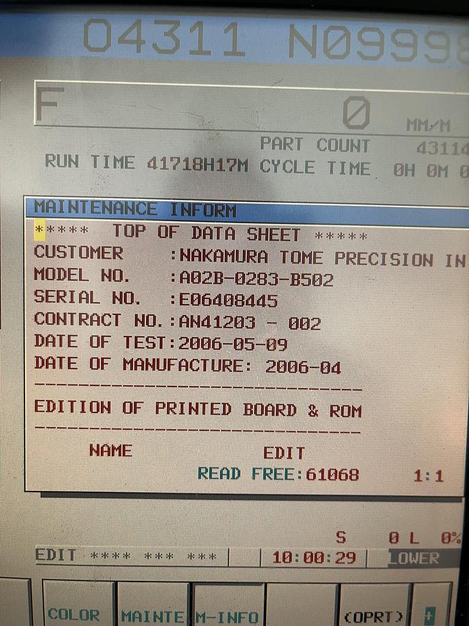 Used 2006 Nakamura-Tome WT-150