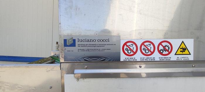 Used Luciano Cocci Clams Cleaning Machine