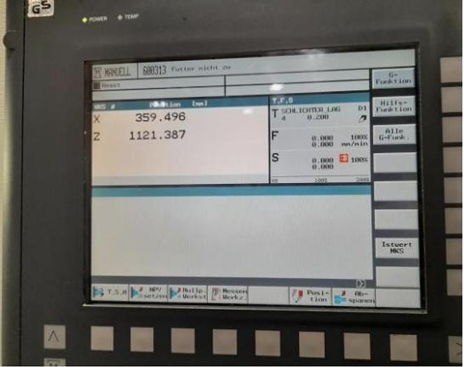 Used 2006 WAGNER Siemens WDS 560x1250 CNC lathe