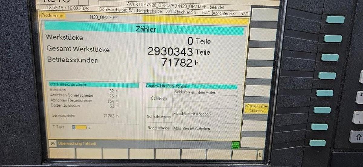 Used 2001 Schaudt Kronos LX CNC Centerless Grinding Machine