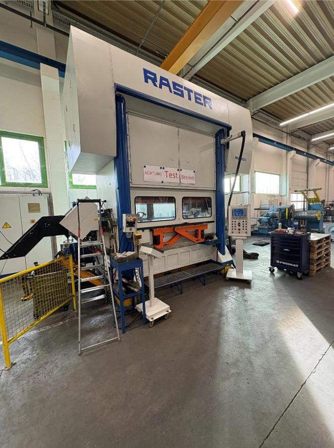 Used Used Raster RNL 200/2000 200-Tonne Eccentric Press with ARKU Coil Line 
