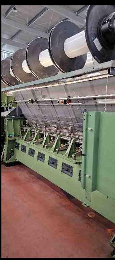 Used 1997 Karl Mayer RSE4 N Raschel Warp Knitting Machine E32