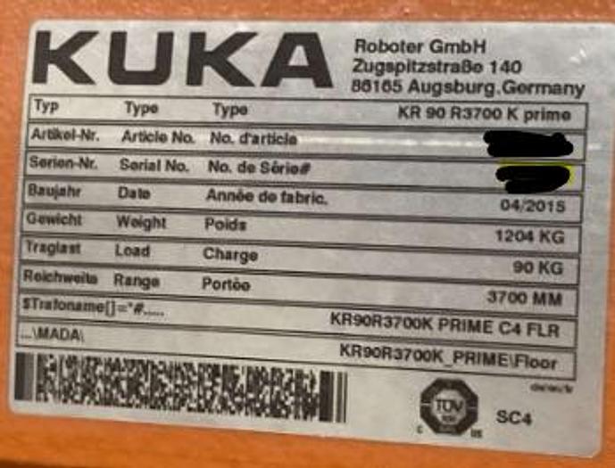 Used 2015 Kuka KR C4