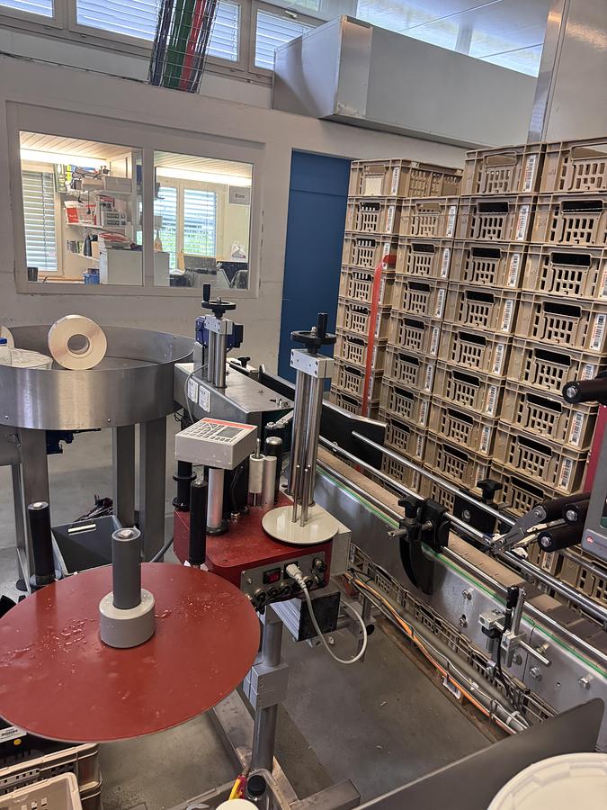 Used Dairy Processing Bundle — Pasteur 2500L/H with Centrifuge and Homogenizer, Bottling Line with Labeling System, and 400L Butter Churn