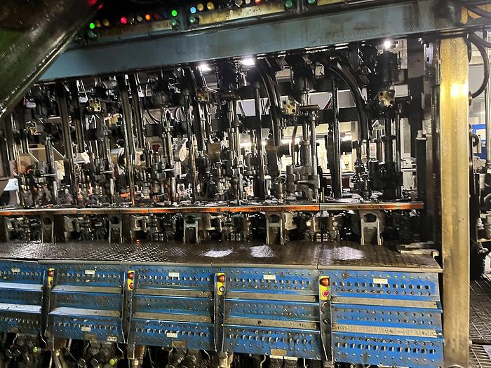 Used EMHART (2x)IS 6 - EF 5 1/2 '' DG LH Hotend glass production line