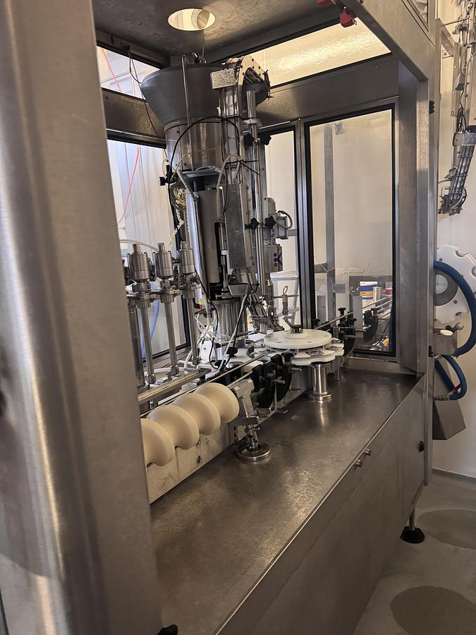 Used Dairy Processing Bundle — Pasteur 2500L/H with Centrifuge and Homogenizer, Bottling Line with Labeling System, and 400L Butter Churn