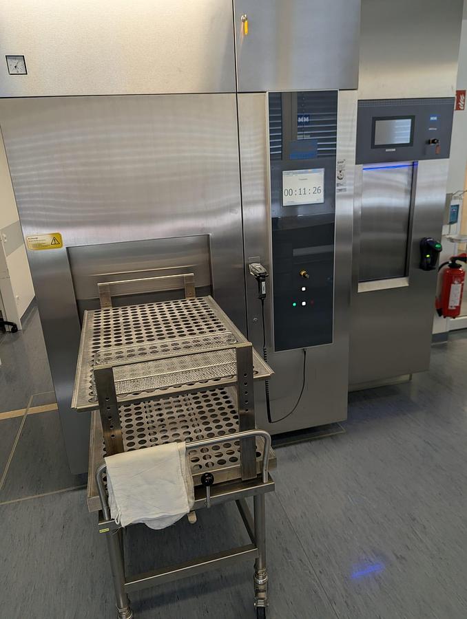 Used 2010 MMM Selectomat PL 669-2 H L Sterillizer + 2008 Miele PG 8528