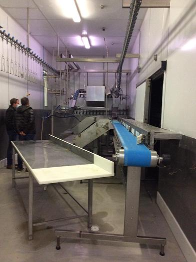 Used slaughterhouse 3500 birds/hour